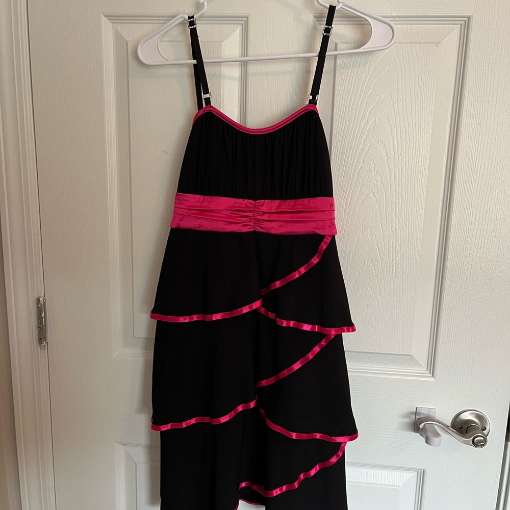 Taboo Black and Pink Cocktail Dress